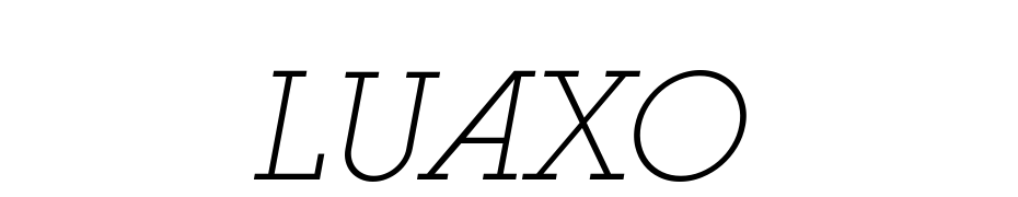 Luga Extra Ad Extra Light Oblique Font Download Free