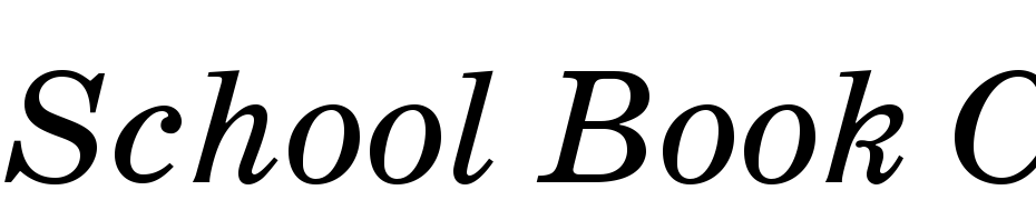 School Book C Italic Schrift Herunterladen Kostenlos