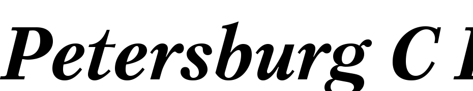Petersburg C Bold Italic Font Download Free