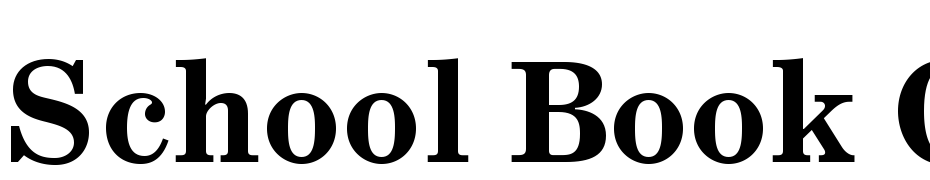 School Book C Bold Font Download Free