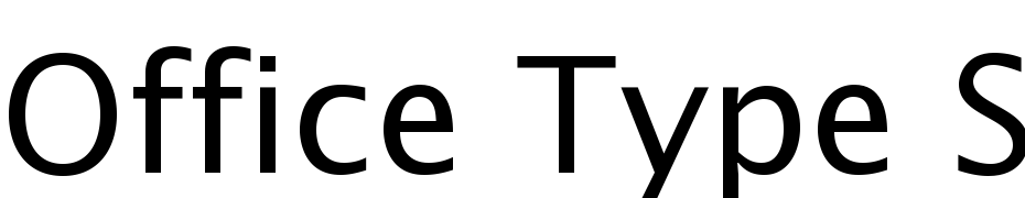 Office Type Sans Font Download Free