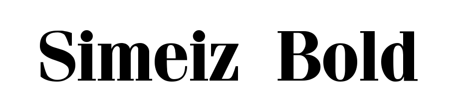 Simeiz Bold Scarica Caratteri Gratis