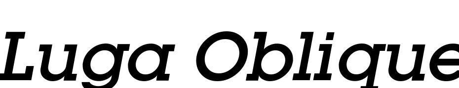 Luga Oblique Font Download Free