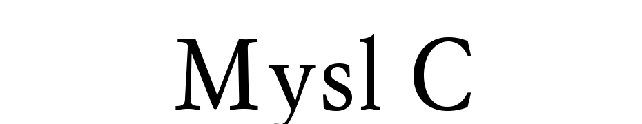 Mysl C Font Download Free