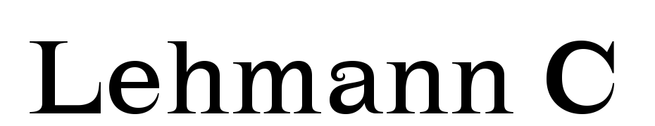 Lehmann C Font Download Free