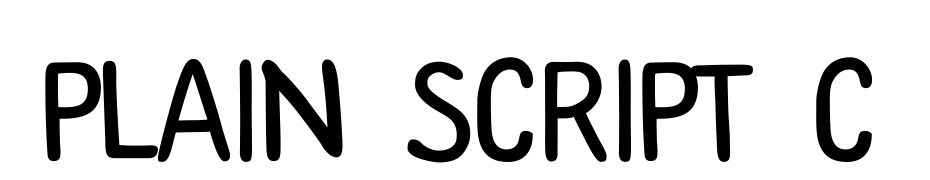 Plain Script C Font Download Free