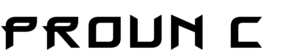 Proun C Bold Font Download Free
