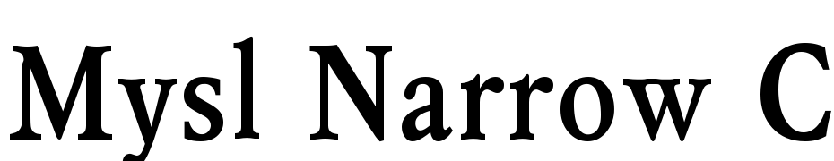 Mysl Narrow CTT Bold Font Download Free
