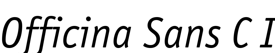 Officina Sans C Italic Font Download Free