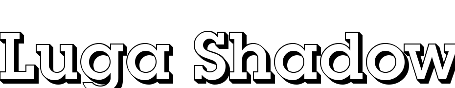 Luga Shadow Font Download Free
