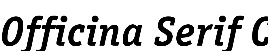 Officina Serif C Bold Italic Font Download Free