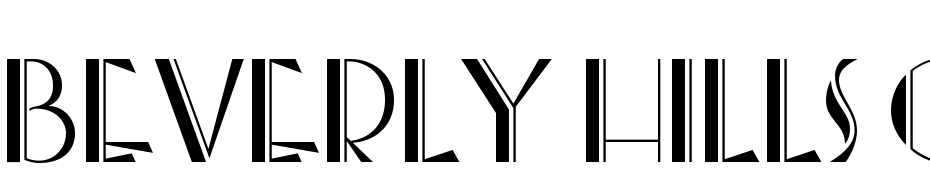Beverly Hills CG Font Download Free
