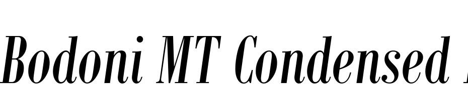 Bodoni MT Condensed Italic Font Download Free