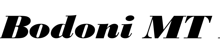 Bodoni MT Black Italic Font Download Free