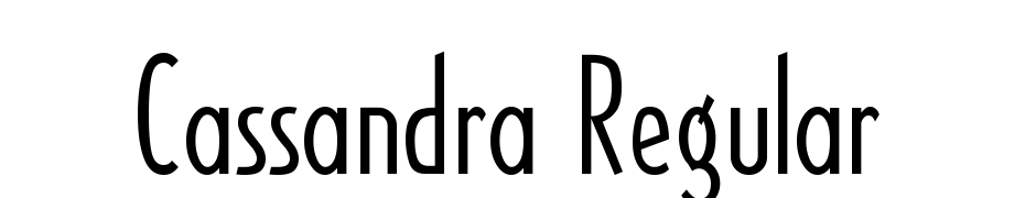 Cassandra Regular Font Download Free
