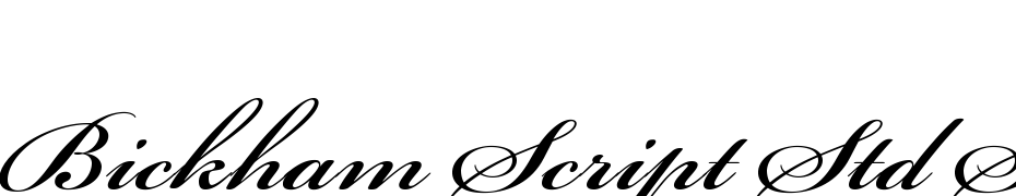 Bickham Script Std Semibold Scarica Caratteri Gratis