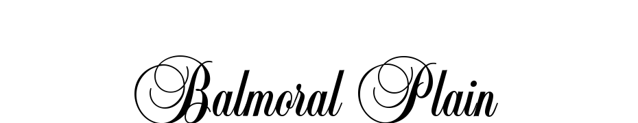 Balmoral Plain Font Download Free