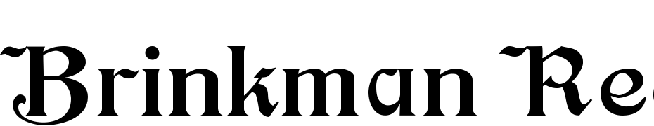 Brinkman Regular Font Download Free