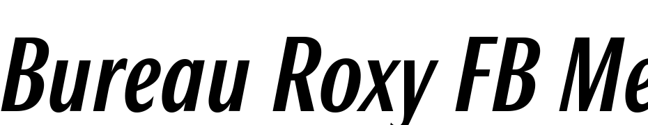 Bureau Roxy FB Medium Italic Font Download Free