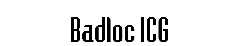 Badloc ICG Font Download Free