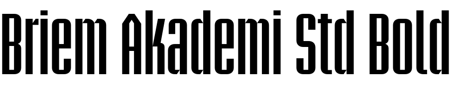 Briem Akademi Std Bold Condensed Font Download Free