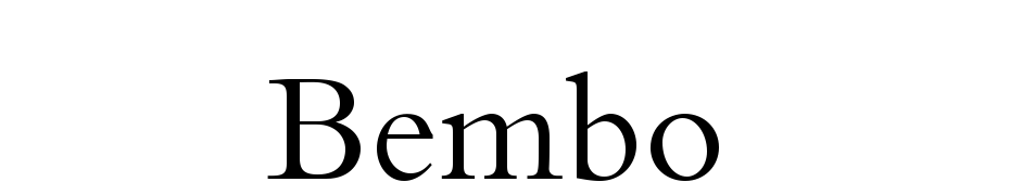 Bembo Font Download Free