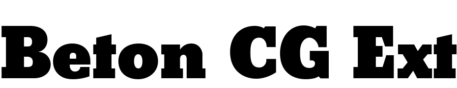 Beton CG Extra Bold Font Download Free