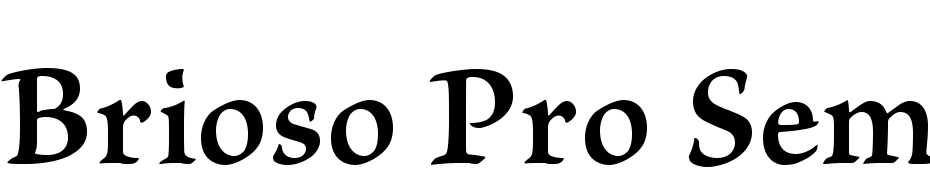 Brioso Pro Semibold Caption Font Download Free