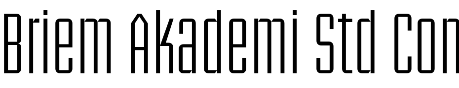 Briem Akademi Std Cond Font Download Free