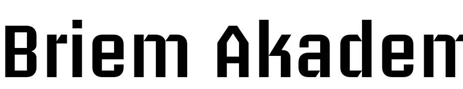 Briem Akademi Std Semibold Font Download Free