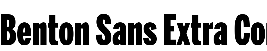 Benton Sans Extra Comp Black Font Download Free