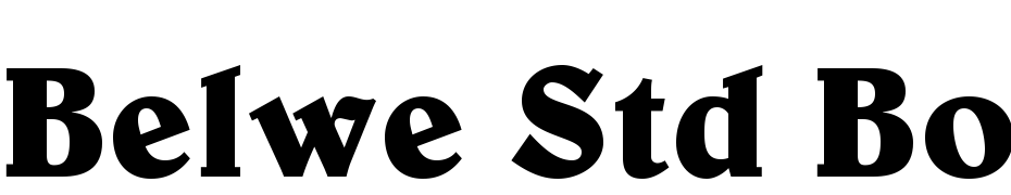 Belwe Std Bold Font Download Free