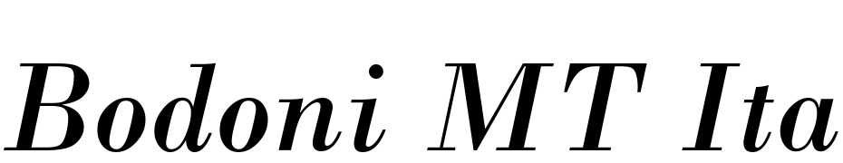 Bodoni MT Italic Font Download Free