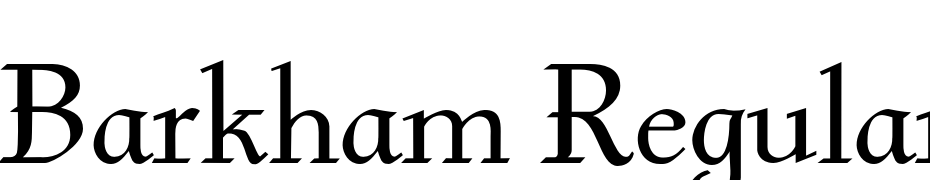 Barkham Regular Font Download Free