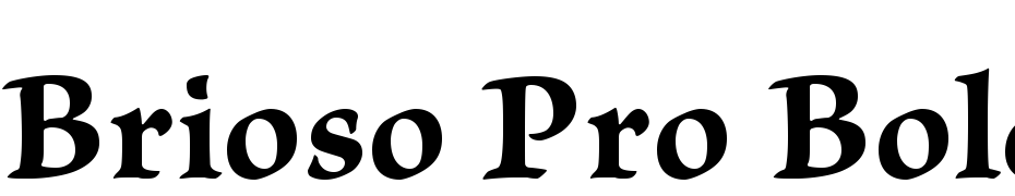 Brioso Pro Bold Caption Font Download Free