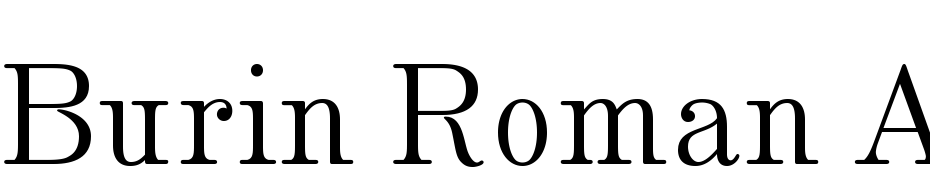 Burin Roman AT Font Download Free