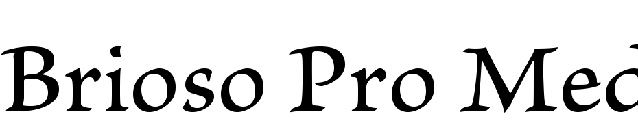 Brioso Pro Medium Caption Font Download Free