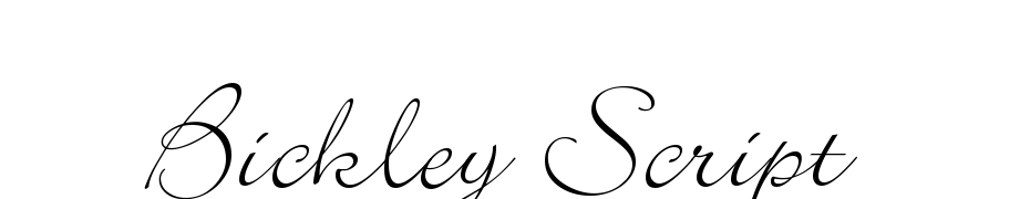 Bickley Script Schrift Herunterladen Kostenlos