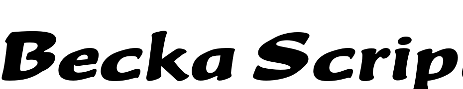 Becka Script Plain Font Download Free