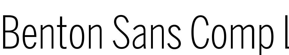 Benton Sans Comp Light Scarica Caratteri Gratis