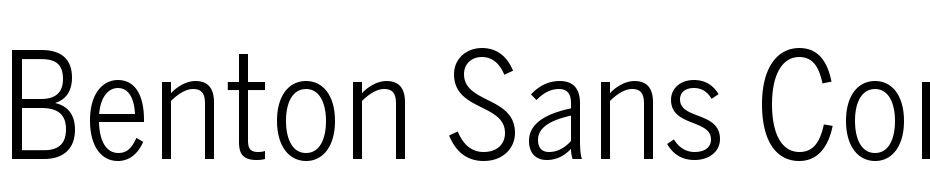 Benton Sans Cond Book Font Download Free