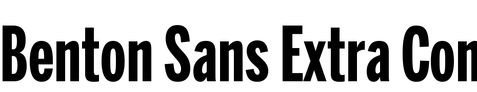 Benton Sans Extra Comp Bold Font Download Free