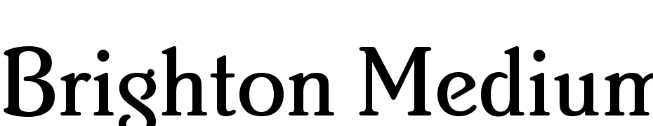 Brighton Medium Plain Font Download Free