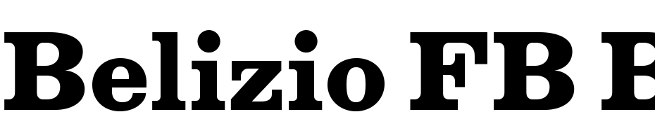 Belizio FB Bold Font Download Free