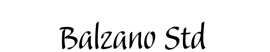 Balzano Std Font Download Free