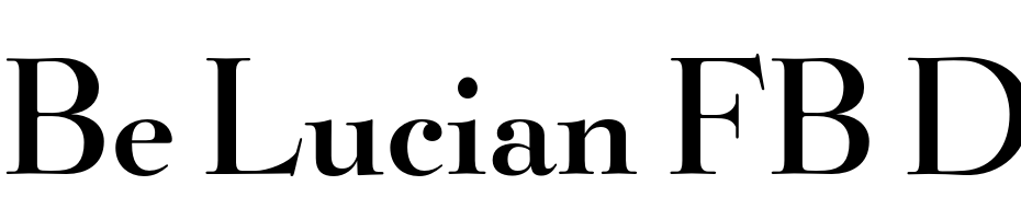 Be Lucian FB Demi Font Download Free
