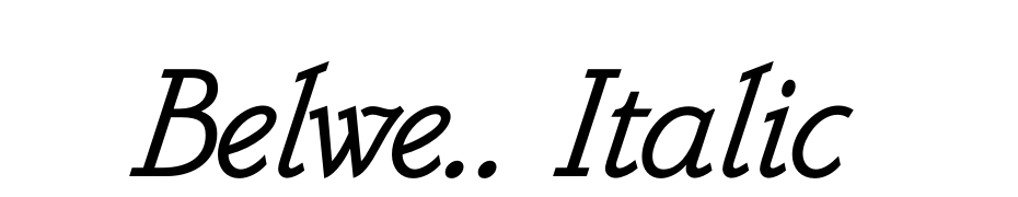 Belwe.. Italic Font Download Free