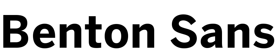 Benton Sans Bold Scarica Caratteri Gratis