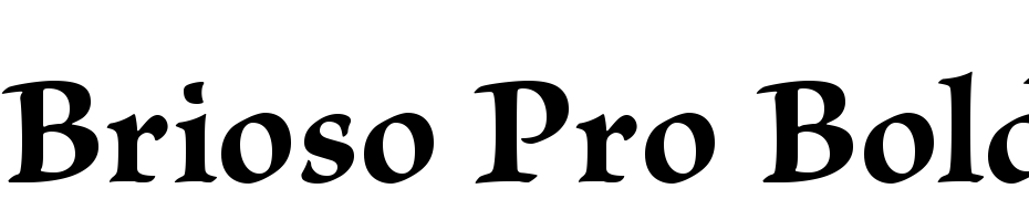 Brioso Pro Bold Font Download Free