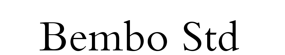 Bembo Std Font Download Free